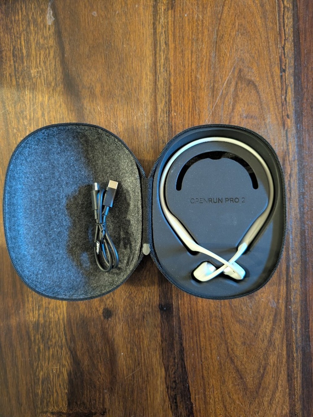Shokz Open Run Pro 2 (Standard) Bluetooth Bone Conduction Headphones - Silver